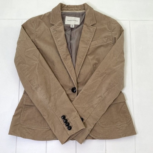 Banana Republic Vintage Corduroy Short Blazer size 8 - Picture 2 of 7
